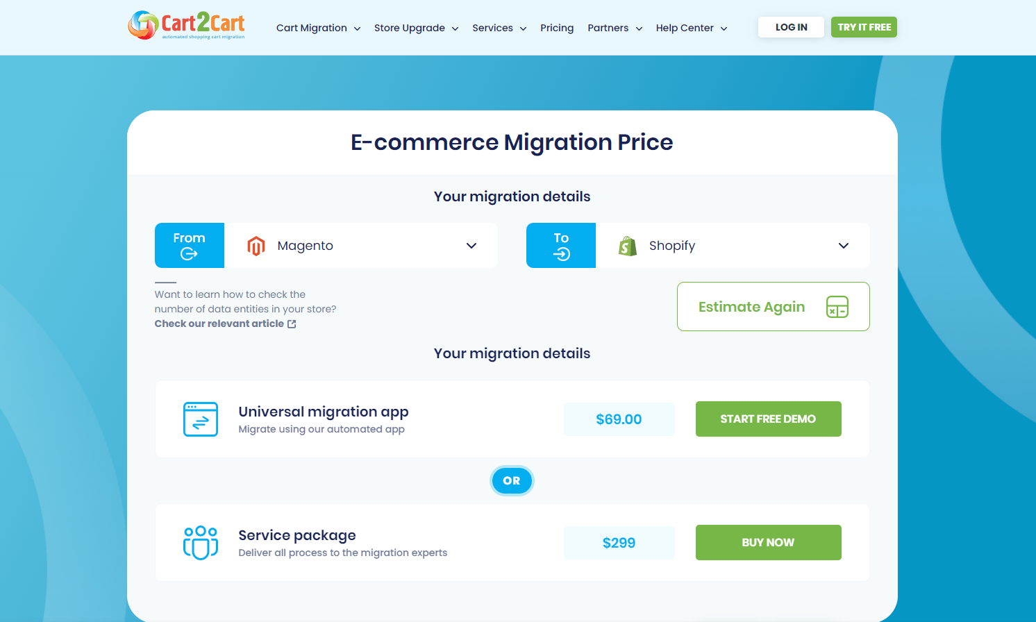 magento to shopify migration app